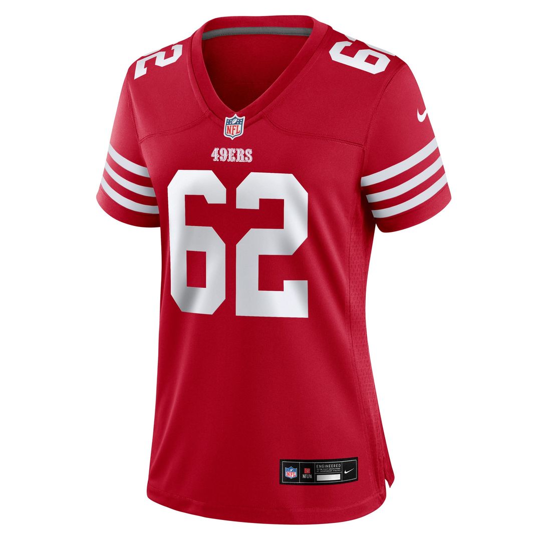 Austen Pleasants San Francisco 49ers Women's Team Game Jersey - Scarlet