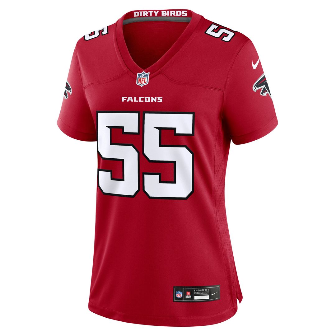 Za'Darius Smith Atlanta Falcons Women's Team Game Jersey - Red