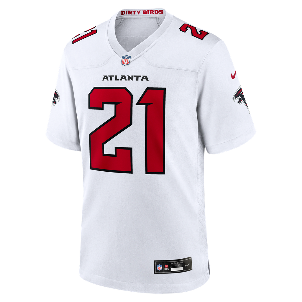 Deion Sanders Atlanta Falcons Retired Player Game Jersey - Red