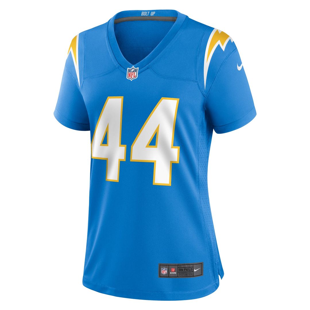 Tanner Muse Los Angeles Chargers Women's Team Game Jersey - Powder Blue