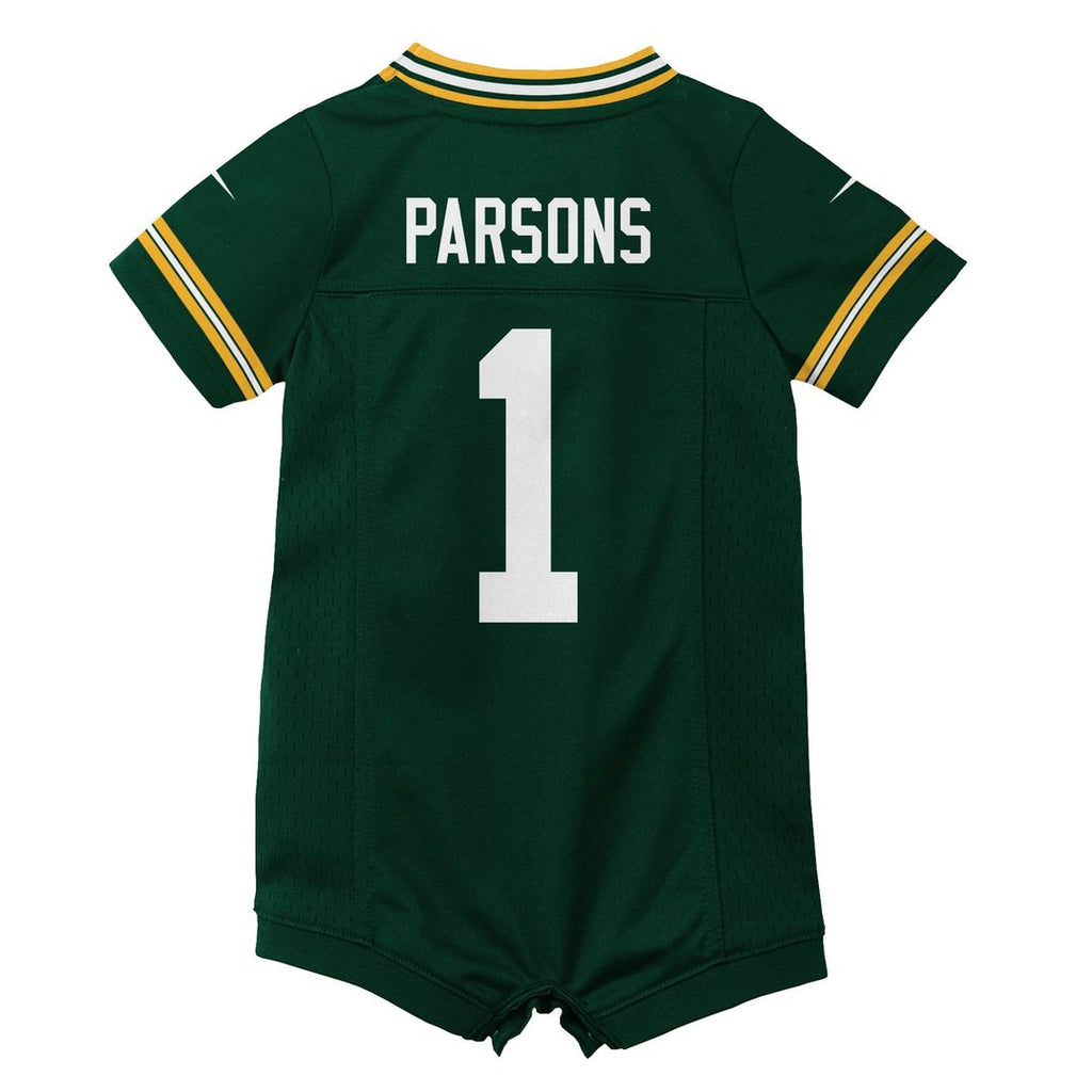 Micah Parsons Green Bay Packers Newborn Romper Game Jersey - Green