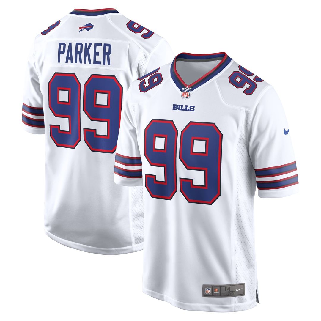 T.J. Parker Buffalo Bills Game Jersey - White