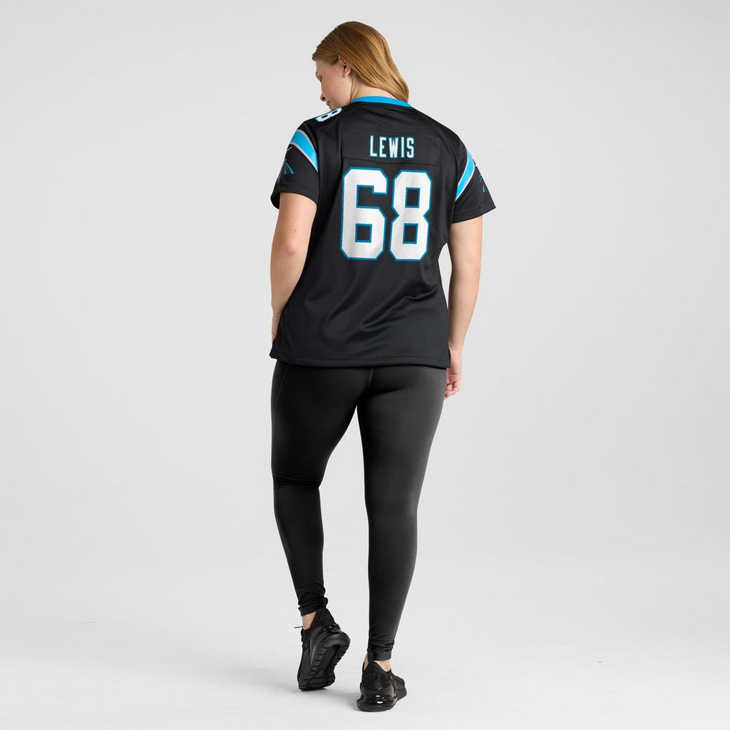 Damien Lewis Carolina Panthers Women's Game Jersey - Black