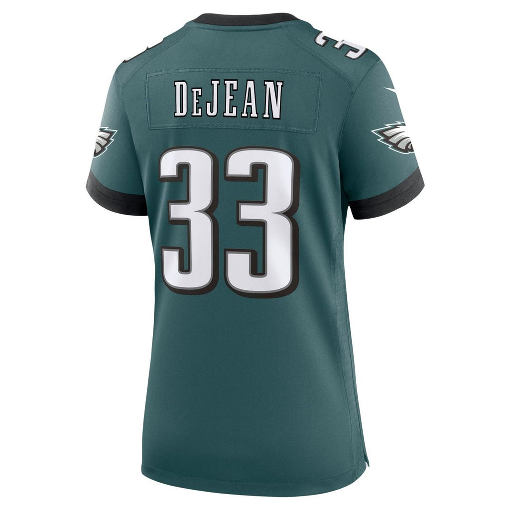 Cooper DeJean Philadelphia Eagles Women's Team Game Jersey - Midnight Green