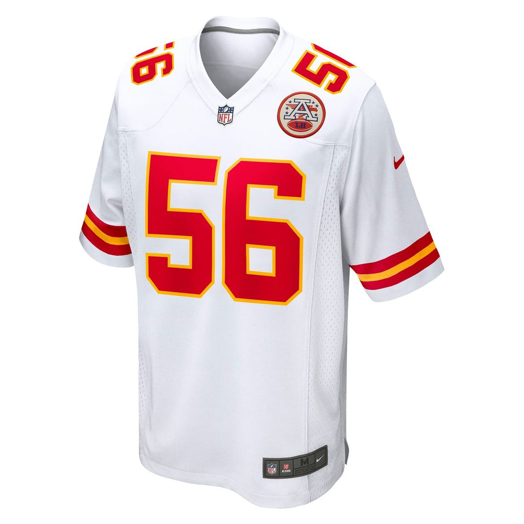 George Karlaftis Kansas City Chiefs Away Game Player Jersey - White