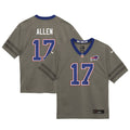 Josh Allen Buffalo Bills Toddler Nickel City Game Jersey - Gray