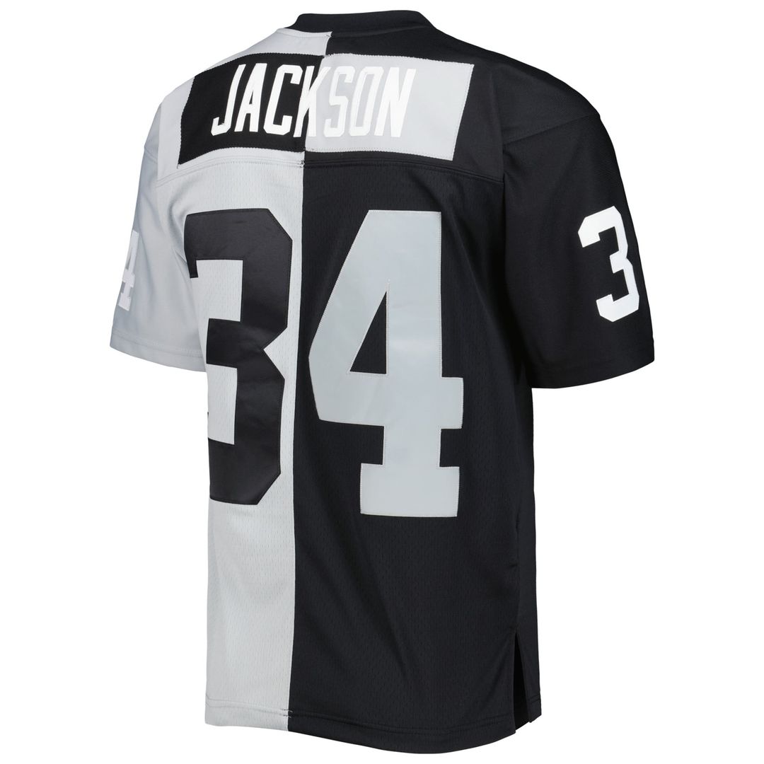 Bo Jackson Las Vegas Raiders 1988 Split Legacy Replica Jersey - Black/Silver