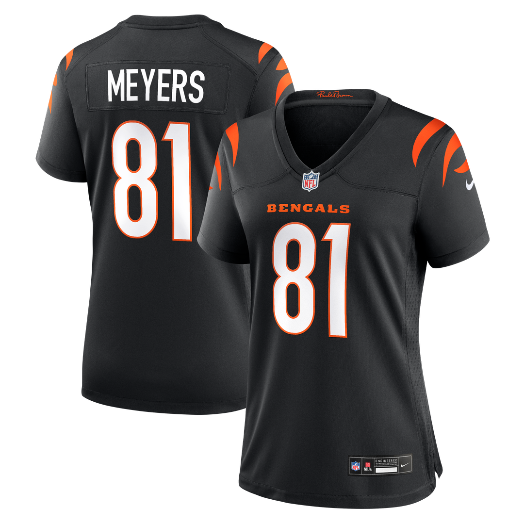 Dohnte Meyers Cincinnati Bengals Women's Team Game Jersey - Black