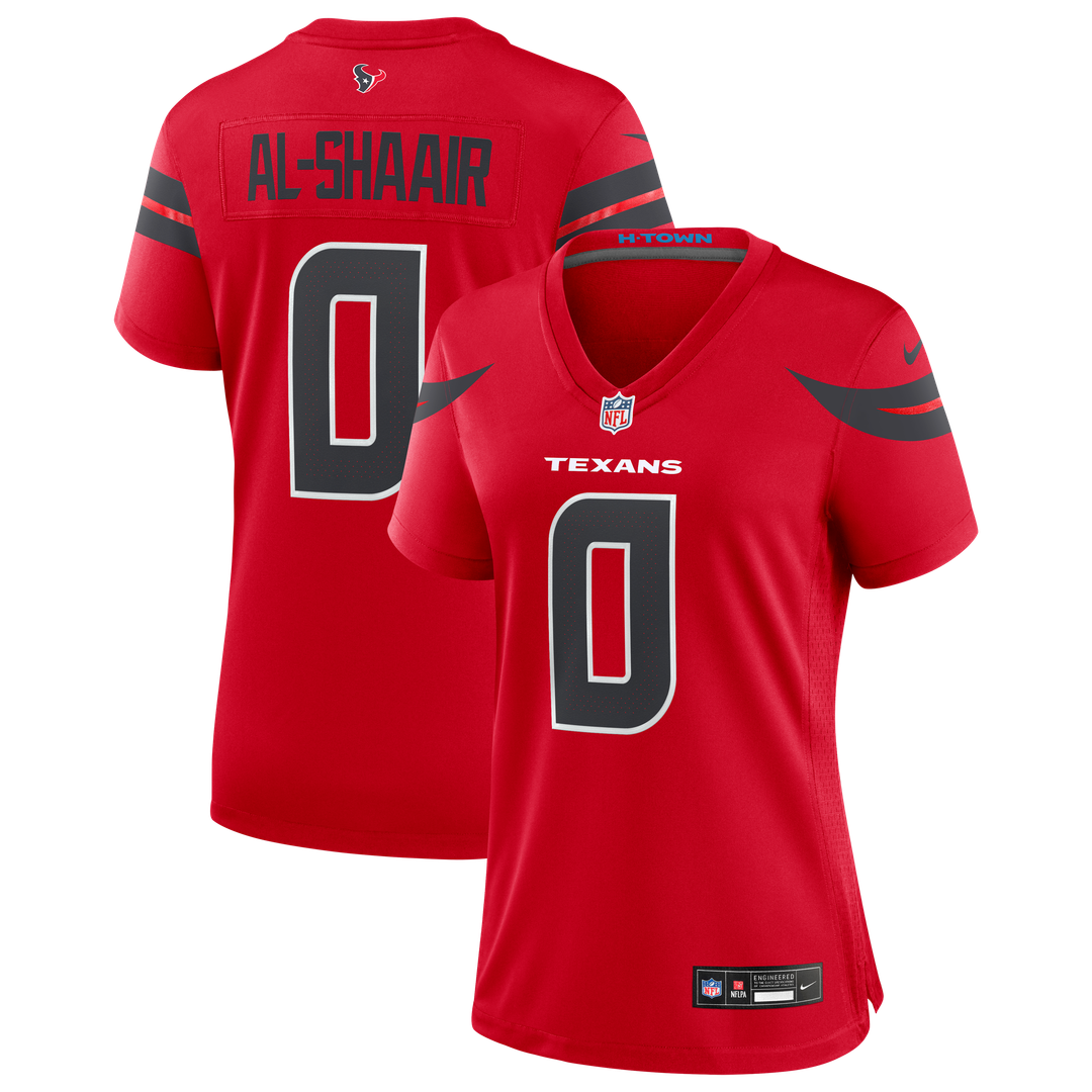 Azeez Al - Shaair Houston Texans Women's Alternate Game Jersey - Red