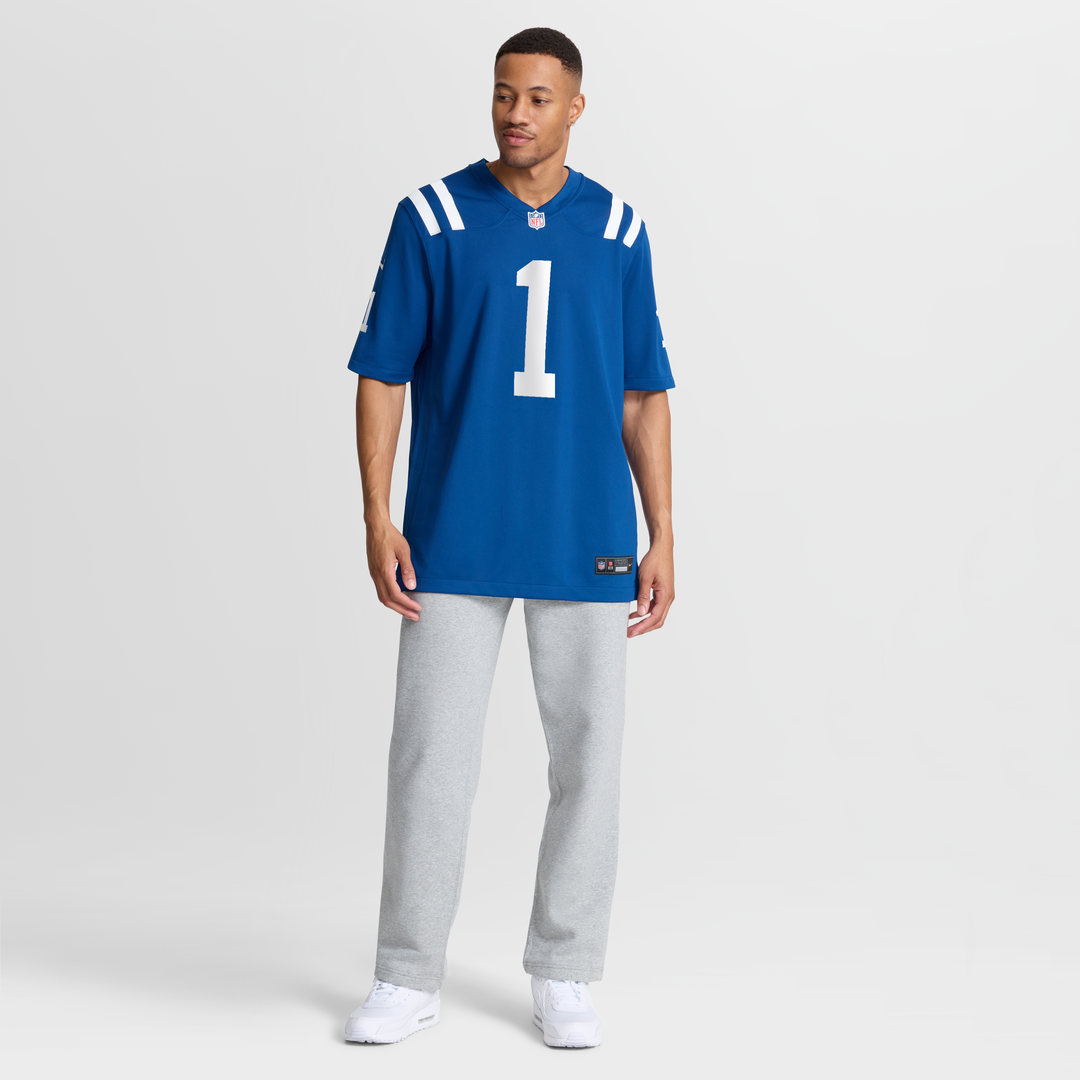 Number 1 Groom Indianapolis Colts Game Jersey - Royal