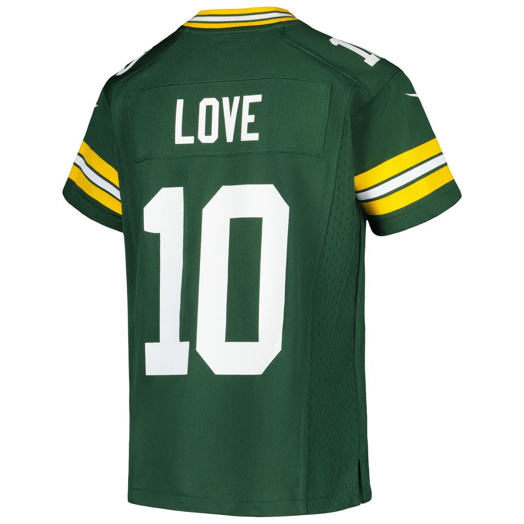 Jordan Love Green Bay Packers Youth Game Jersey - White