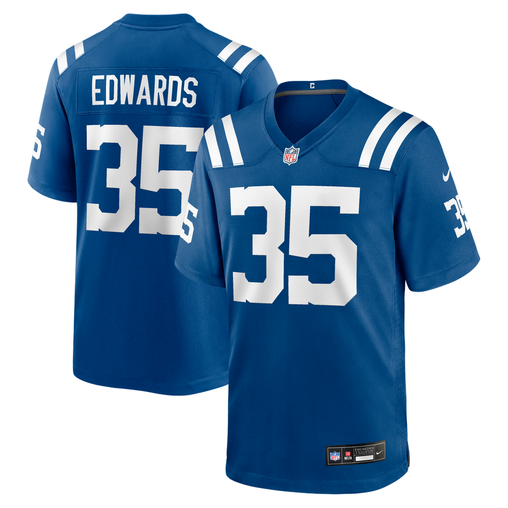 Johnathan Edwards Indianapolis Colts Team Game Jersey - Royal
