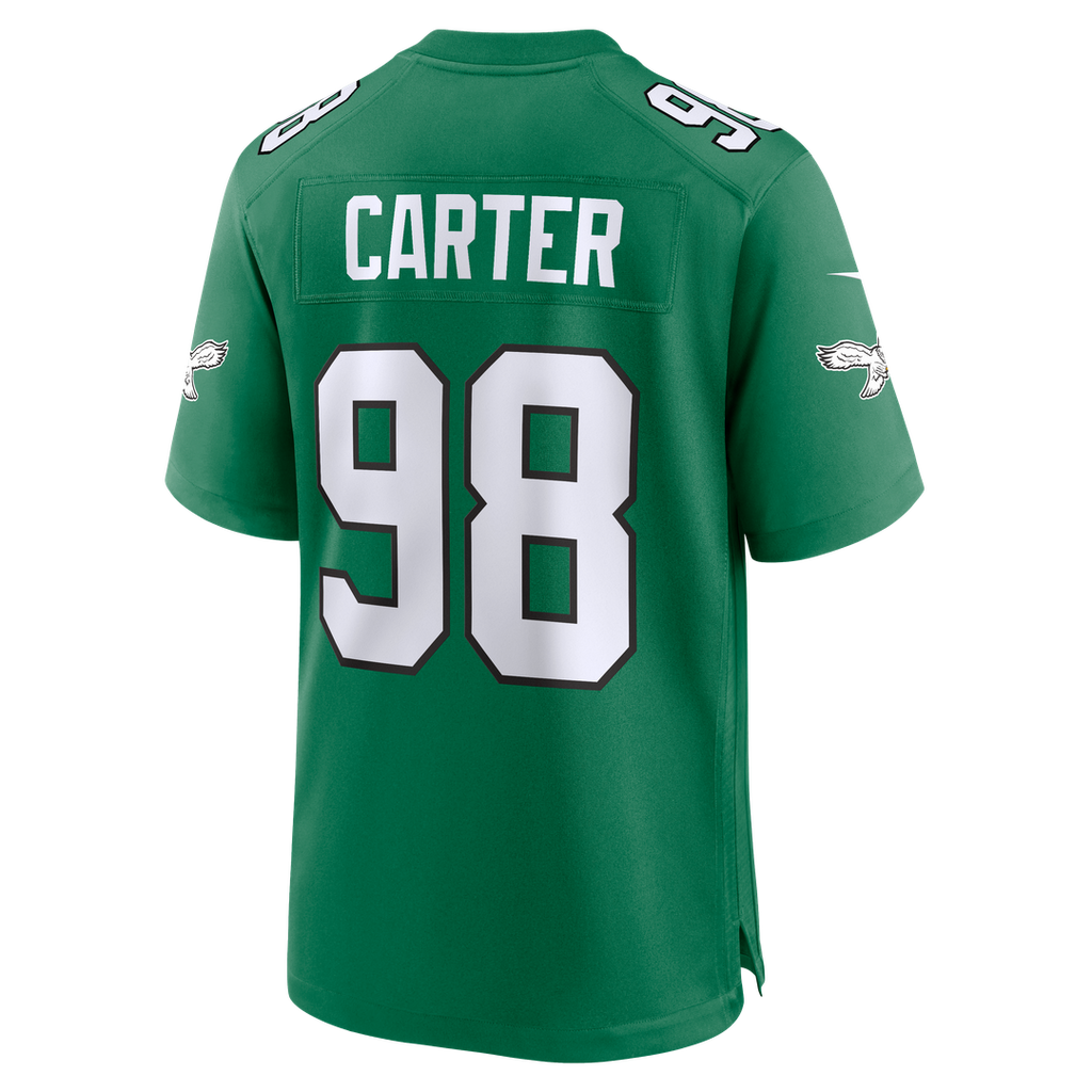 Jalen Carter Philadelphia Eagles Alternate Game Jersey - Kelly Green