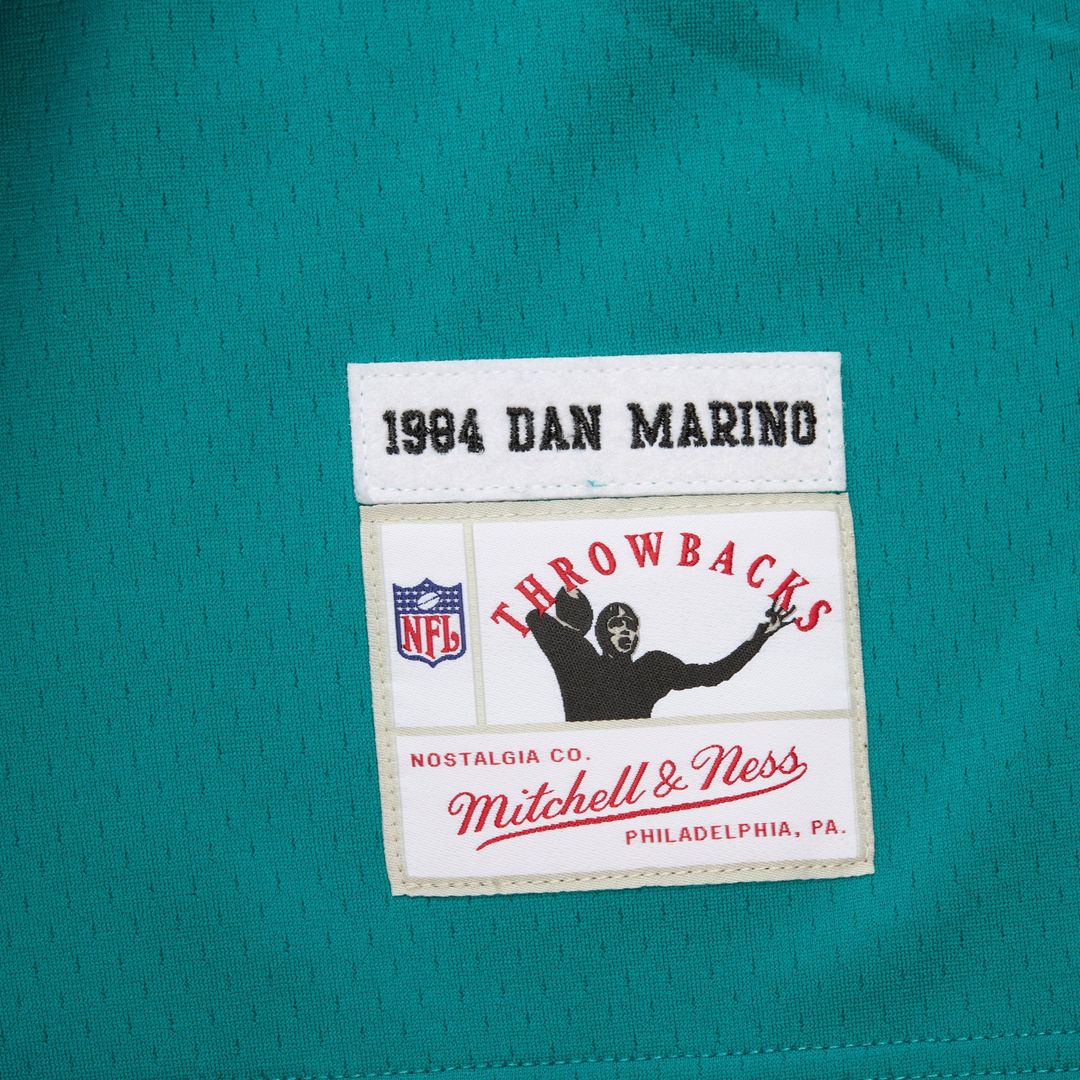 Dan Marino Miami Dolphins Player Name & Number Hoodie Legacy Jersey - Aqua