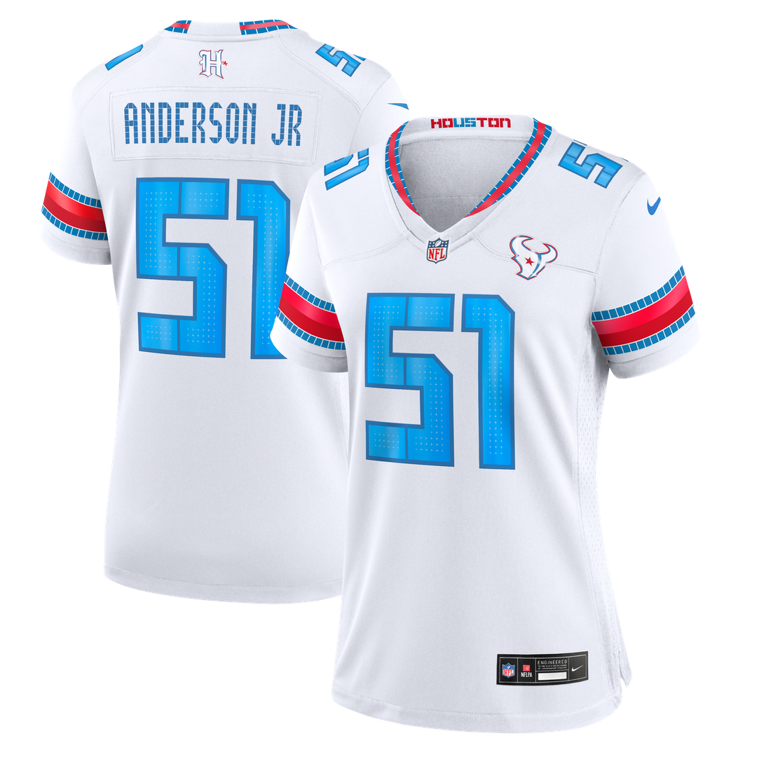 Will Anderson Jr. Houston Texans Women's 2026 Rivalries Collection Game Jersey - White