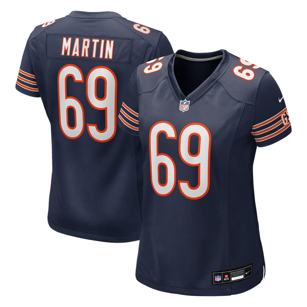 Jeremiah Martin Chicago Bears Women's Team Game Jersey - Navy
