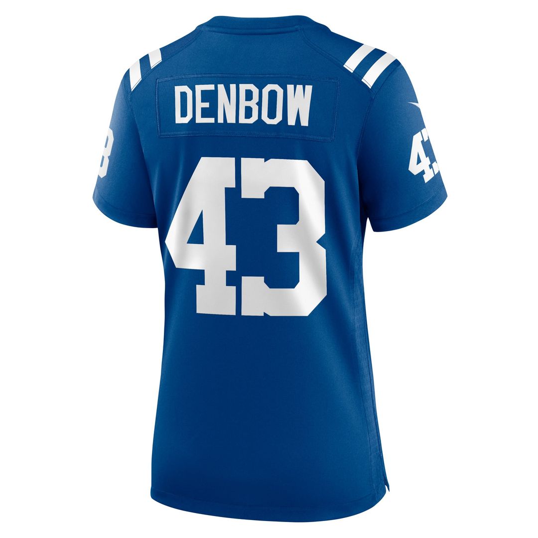 Trevor Denbow Indianapolis Colts Women's Game Player Jersey - Royal