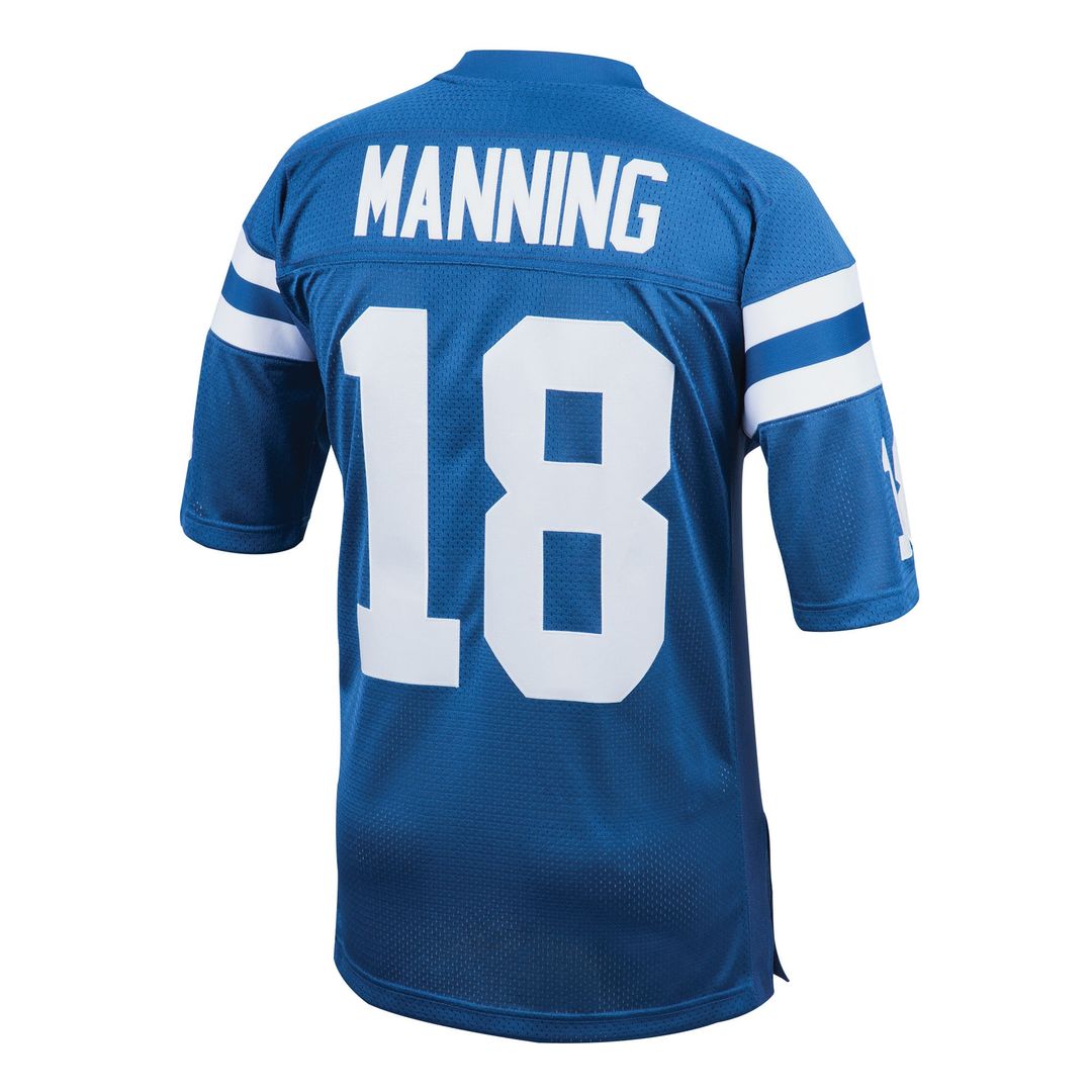 Peyton Manning Indianapolis Colts 1998 Authentic Throwback Retired Player Jersey - Royal