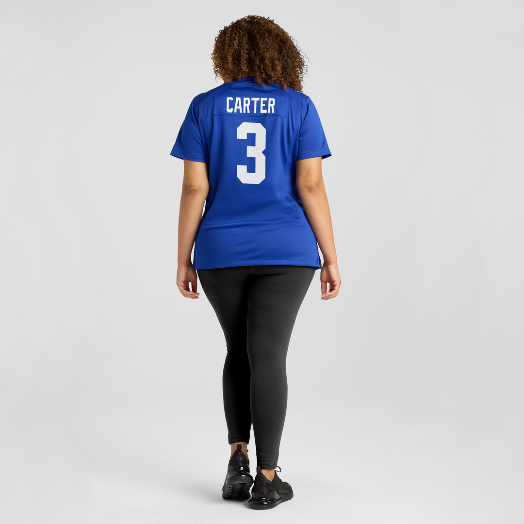 Abdul Carter New York Giants Women's Team Game Jersey - Royal