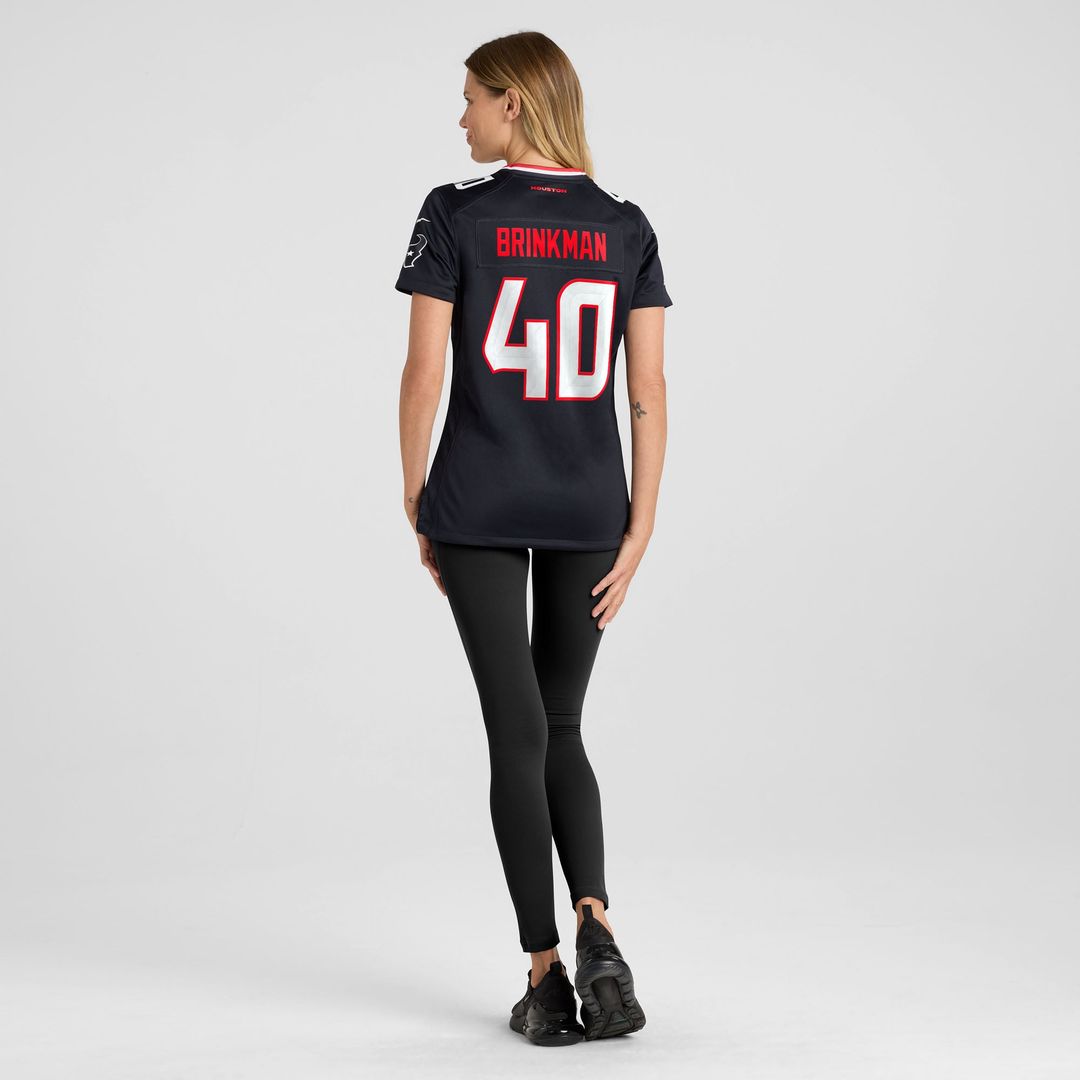 Austin Brinkman Houston Texans Women's Team Game Jersey - Navy