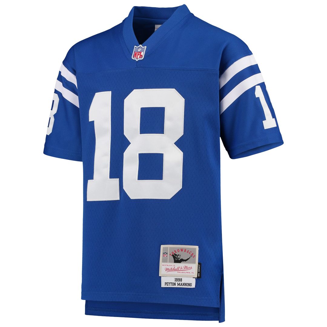 Peyton Manning Indianapolis Colts Youth 1998 Legacy Retired Player Jersey - Royal