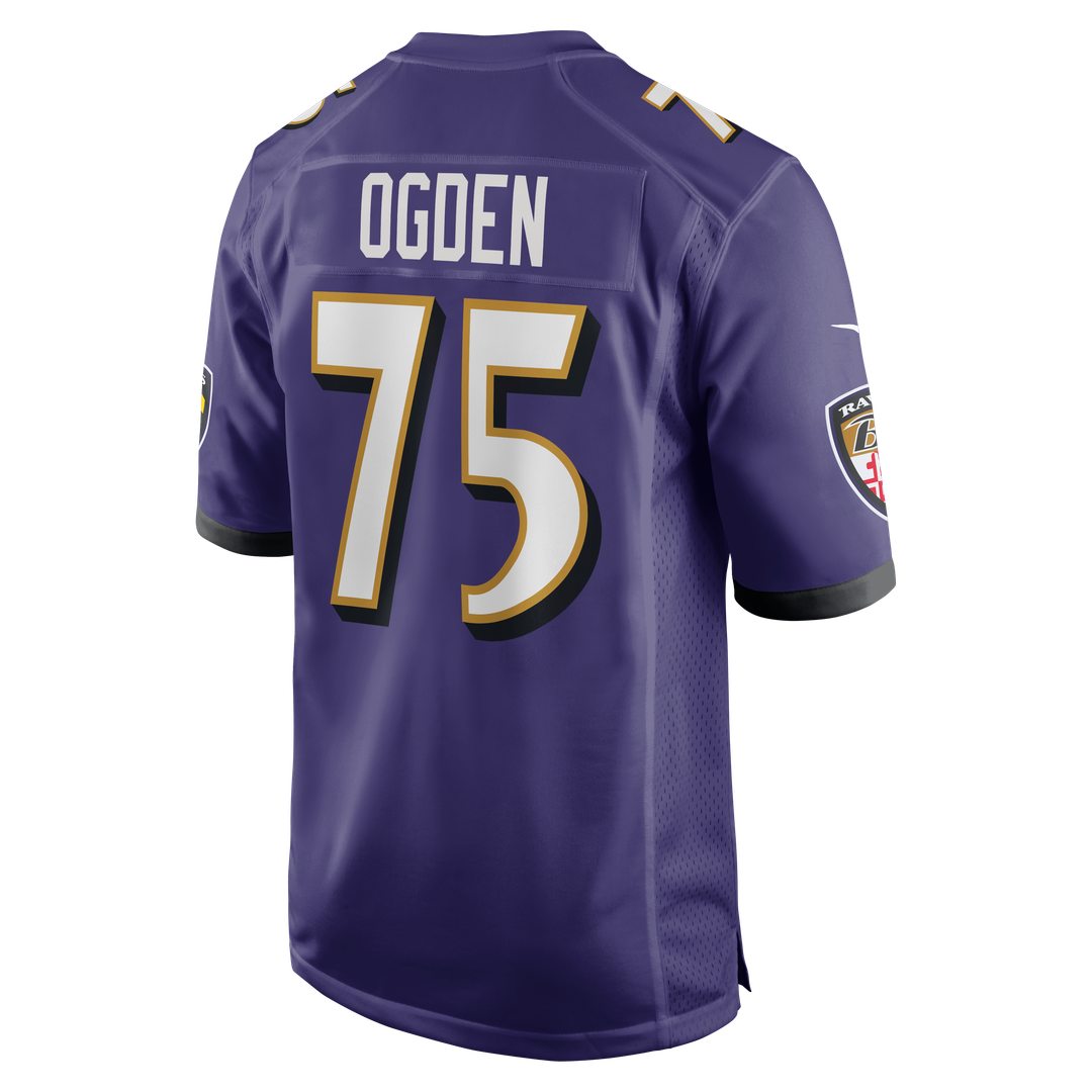 Jonathan Ogden Baltimore Ravens Game Retired Player Jersey - Purple