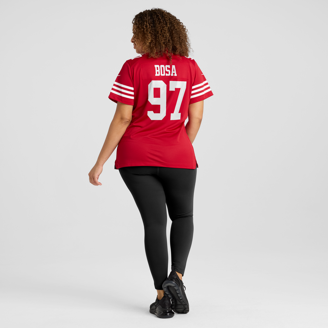 Nick Bosa San Francisco 49ers Women's 80th Anniversary Game Jersey - Scarlet