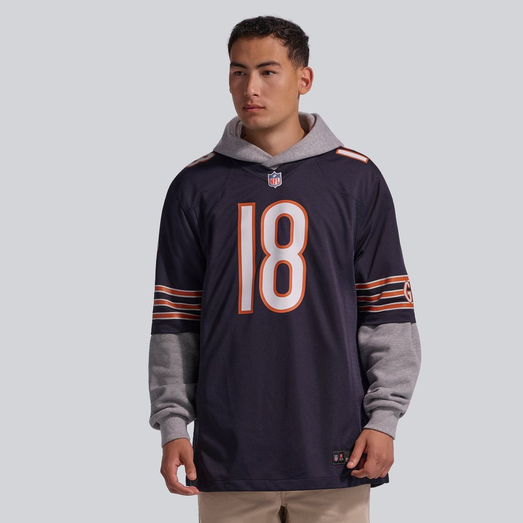 Caleb Williams Chicago Bears First Round Pick Player Game Jersey - White