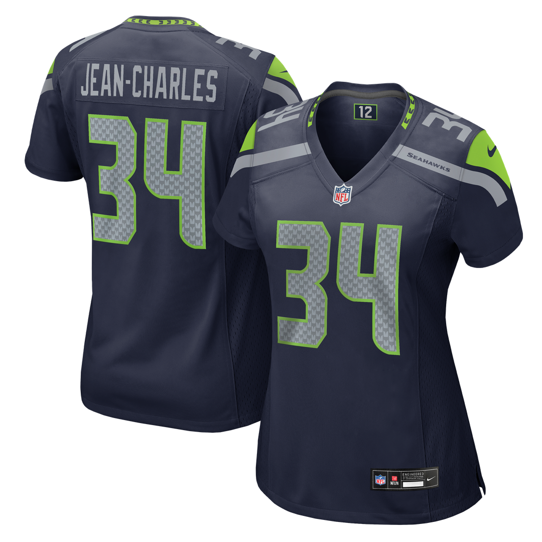 Shemar Jean - Charles Seattle Seahawks Women's Team Game Jersey - College Navy