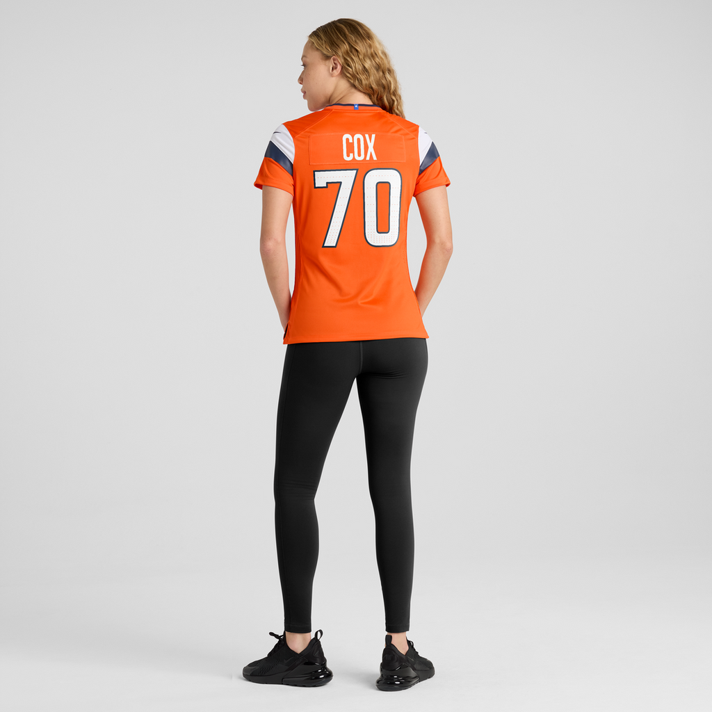 Marques Cox Denver Broncos Women's Team Game Jersey - Orange