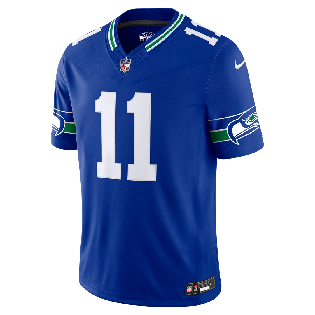 Jaxon Smith - Njigba Seattle Seahawks Team Vapor F.U.S.E. Stitched Limited Jersey - College Navy