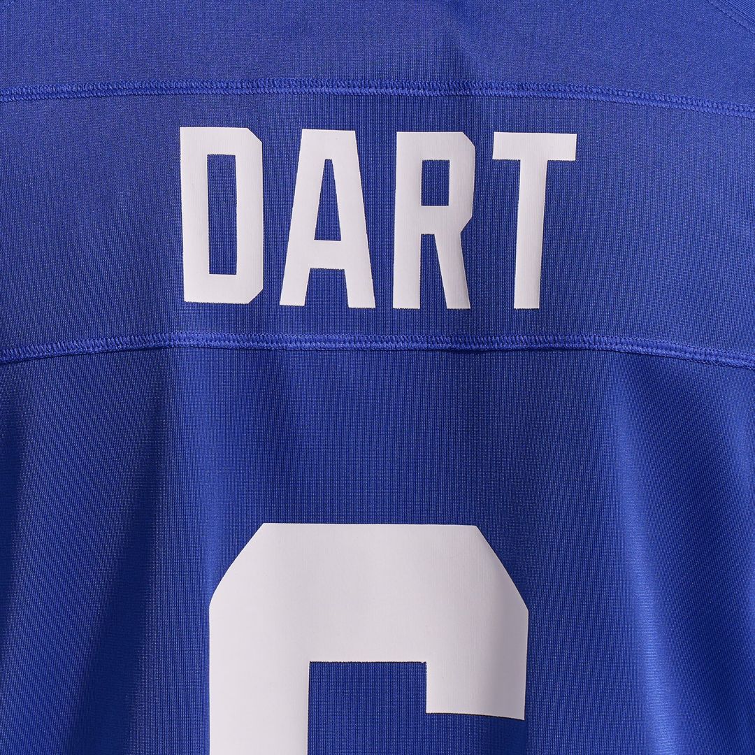 Jaxson Dart New York Giants Alternate Century Red Game Jersey - Red