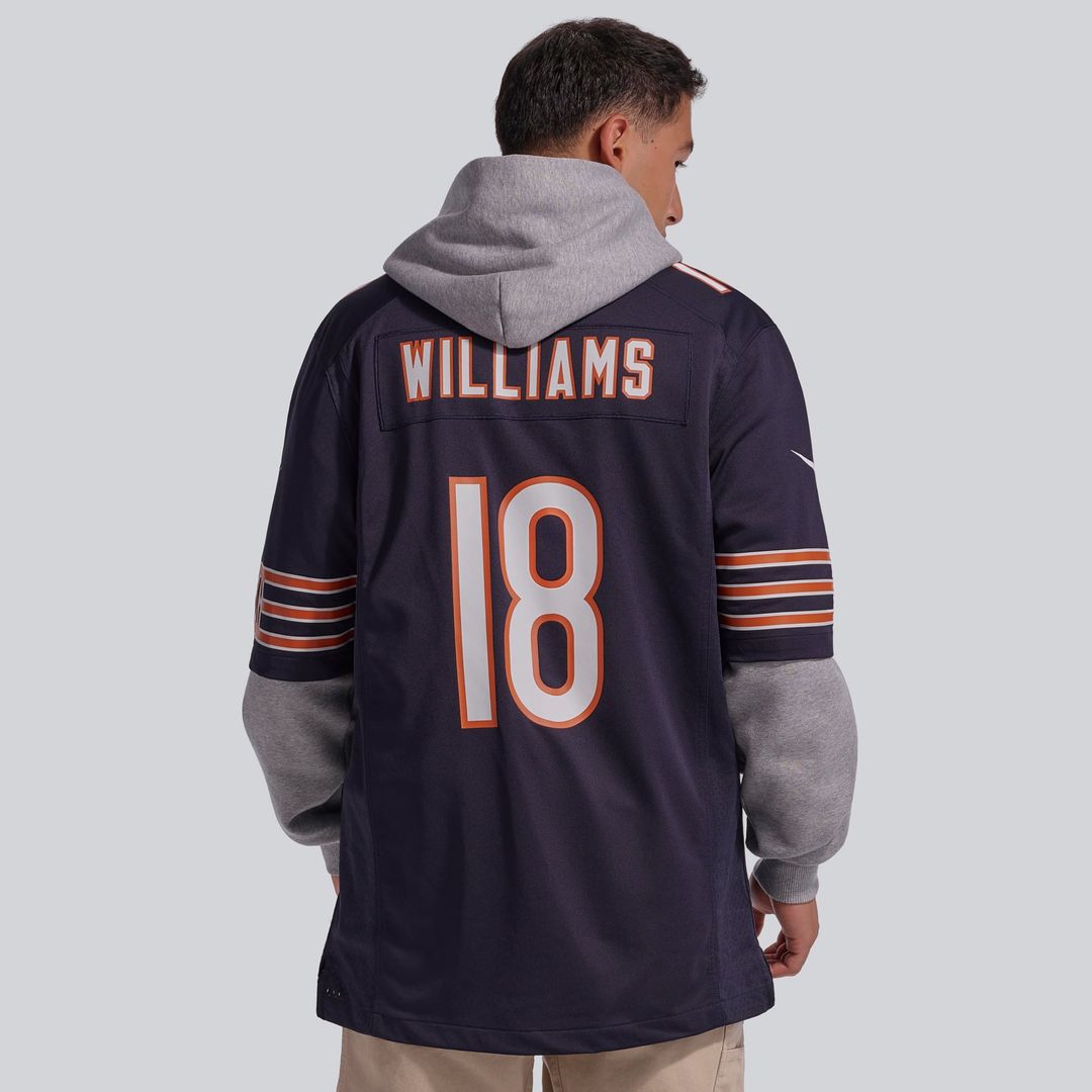 Caleb Williams Chicago Bears First Round Pick Player Game Jersey - White