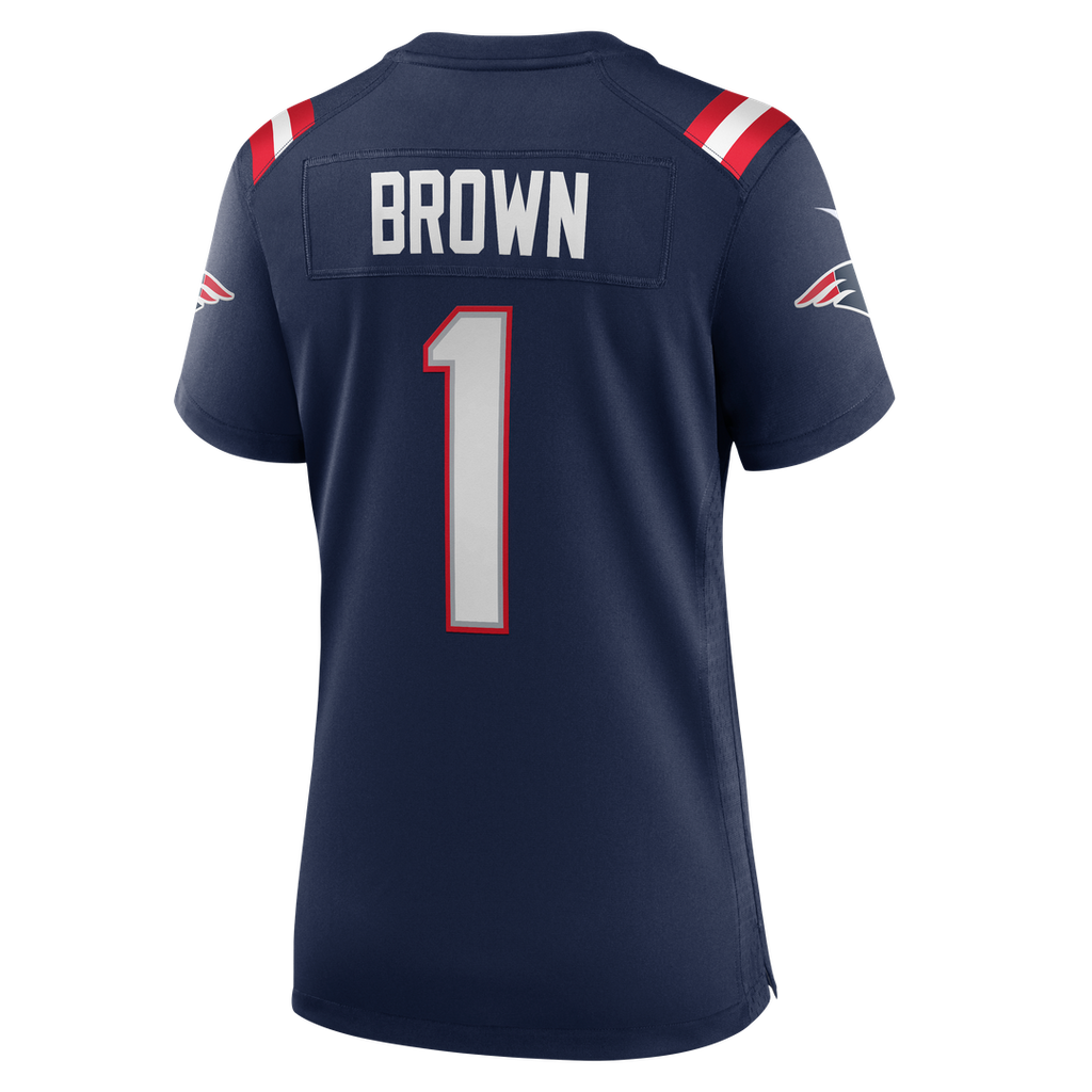 A.J. Brown New England Patriots Women's Game Jersey - Navy