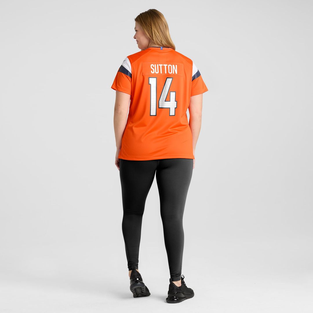 Courtland Sutton Denver Broncos Women's Team Game Jersey - Orange