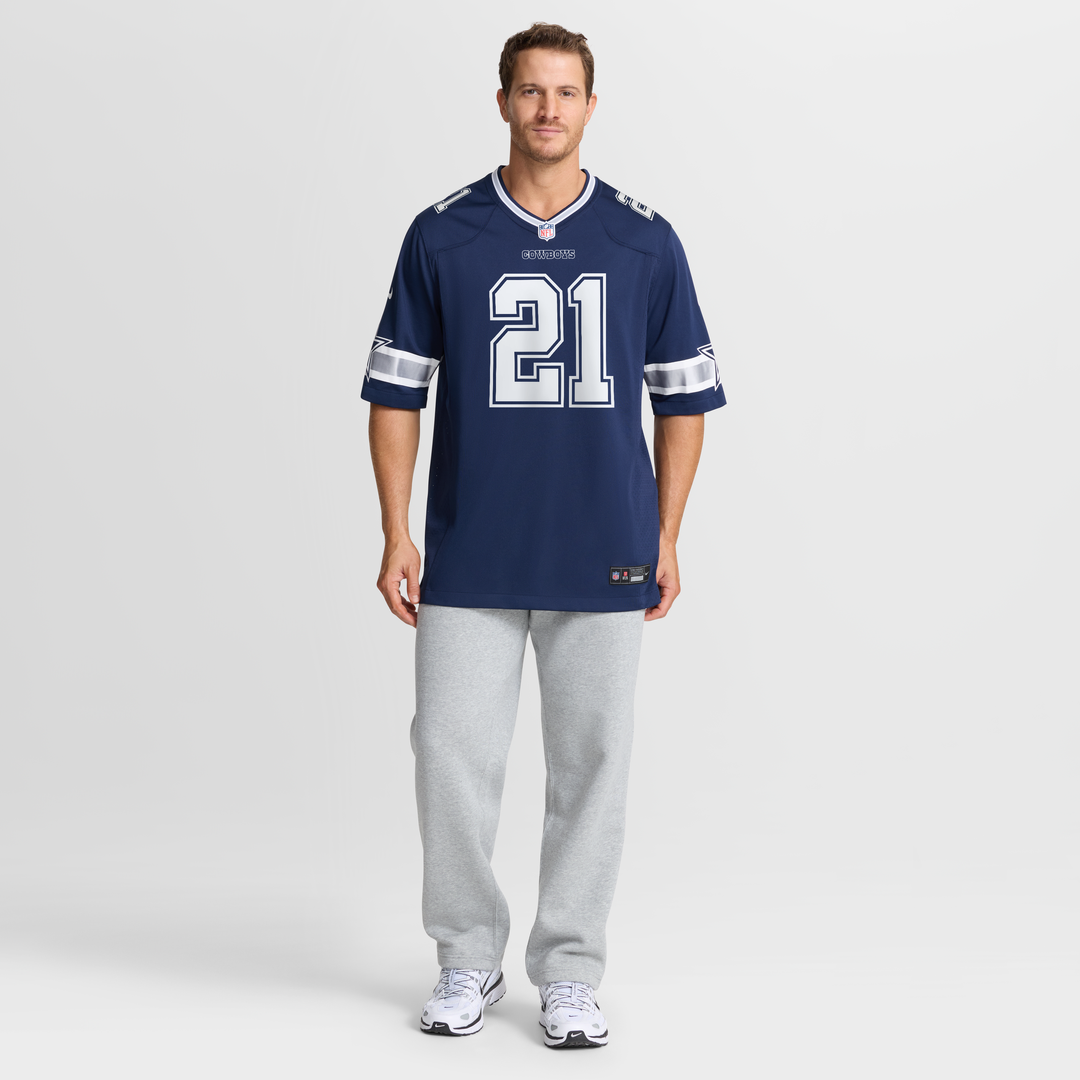 Deion Sanders Dallas Cowboys Team Retired Player Game Jersey - Navy