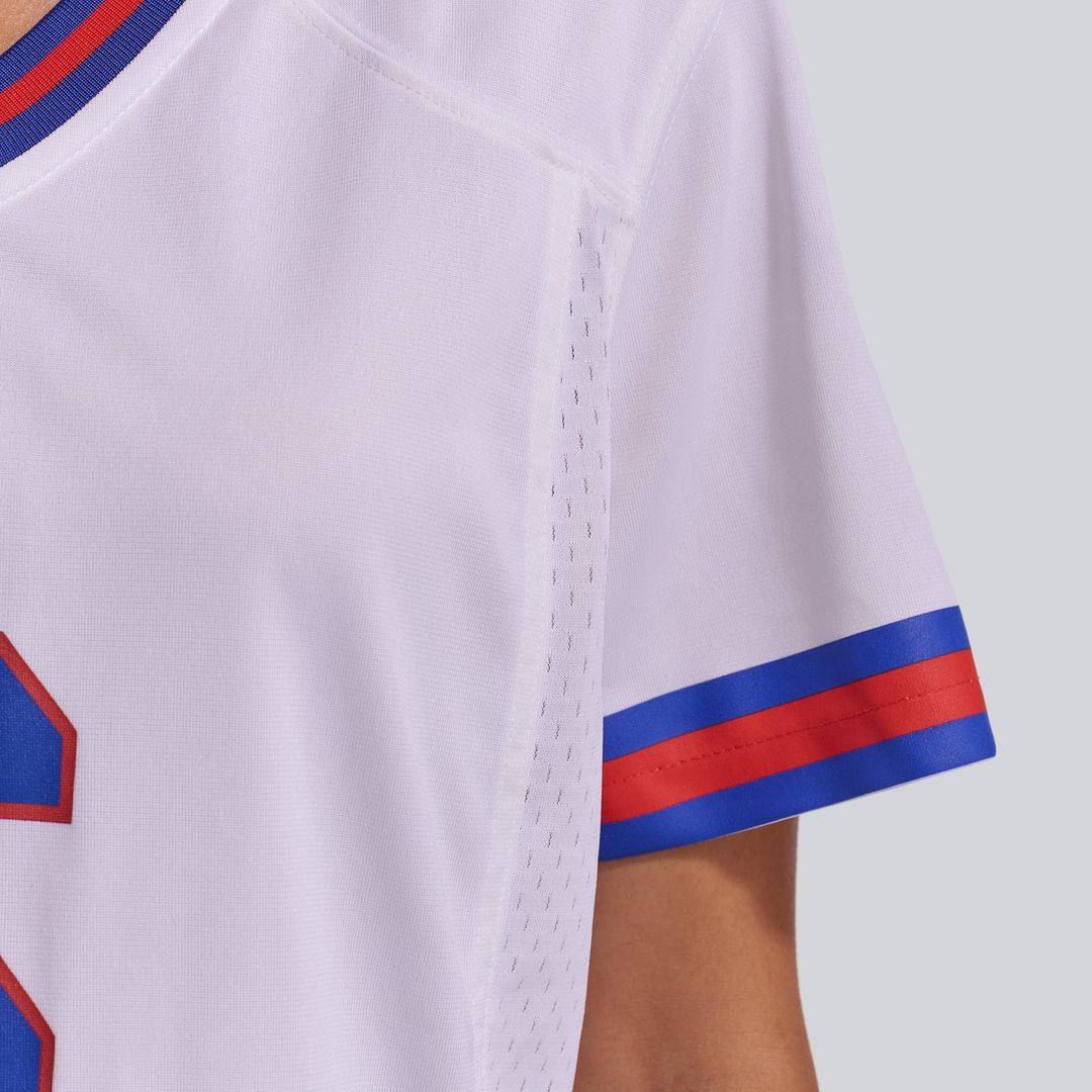 Jaxson Dart New York Giants Women's Alternate Vintage White Game Jersey - White