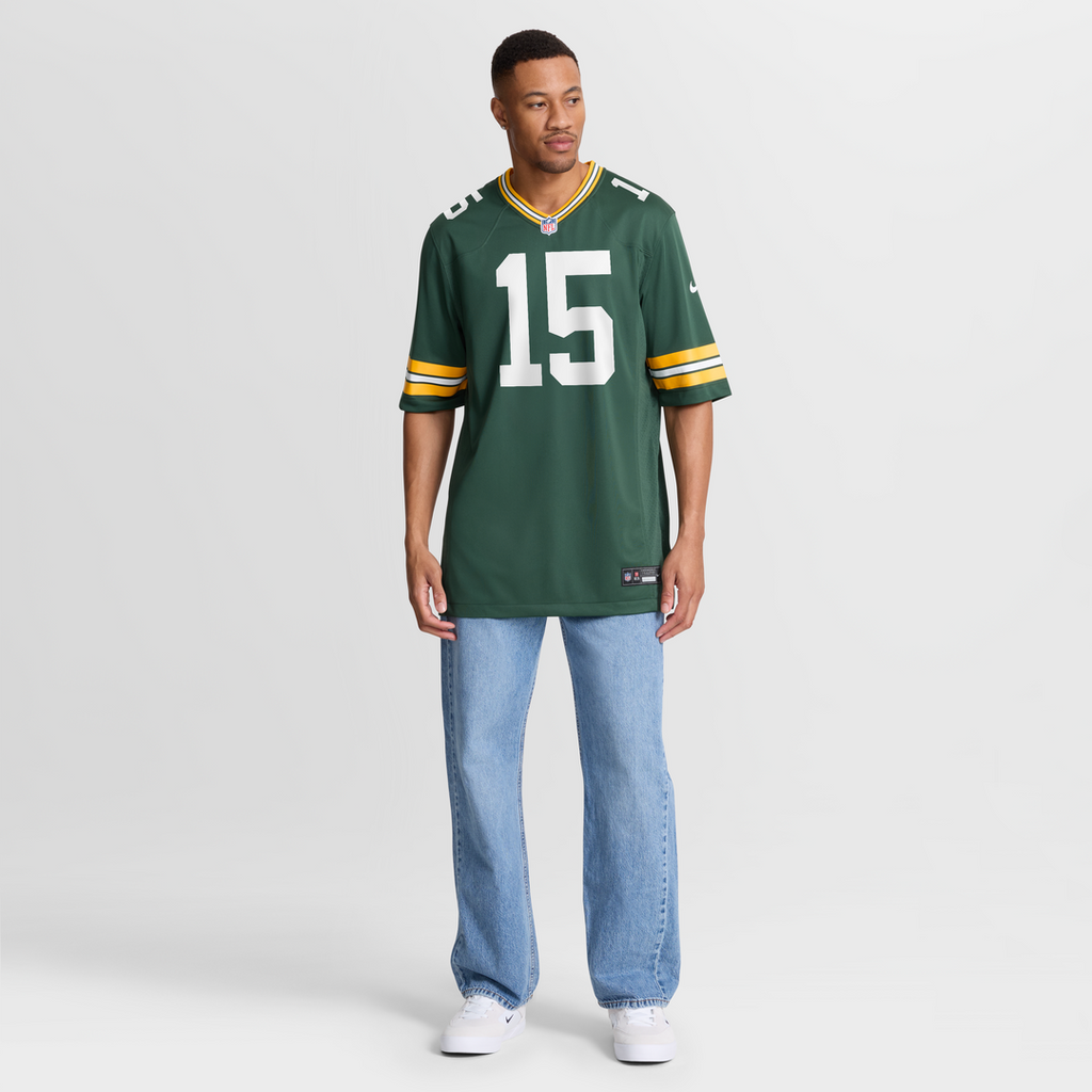 Bart Starr Green Bay Packers Game Retired Player Jersey - Green