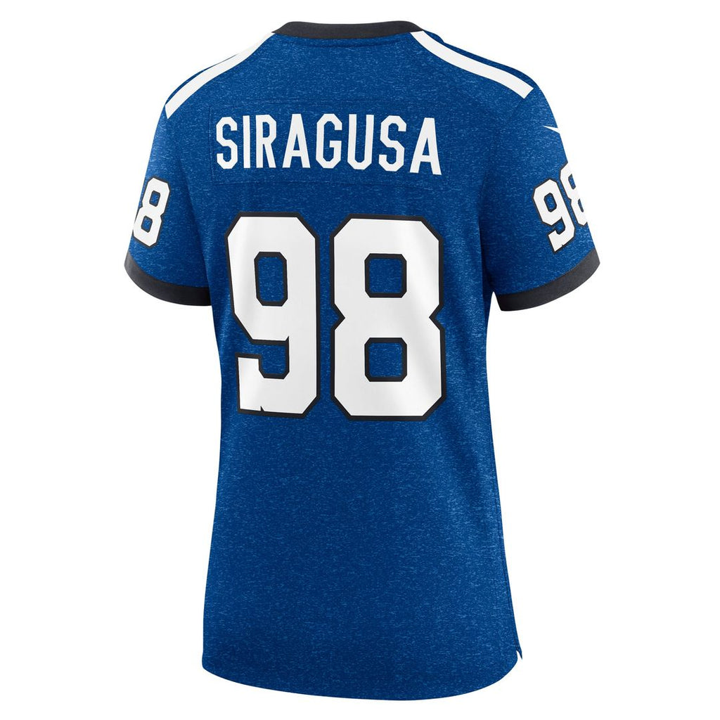 Tony Siragusa Indianapolis Colts Women's Game Retired Player Jersey - Royal