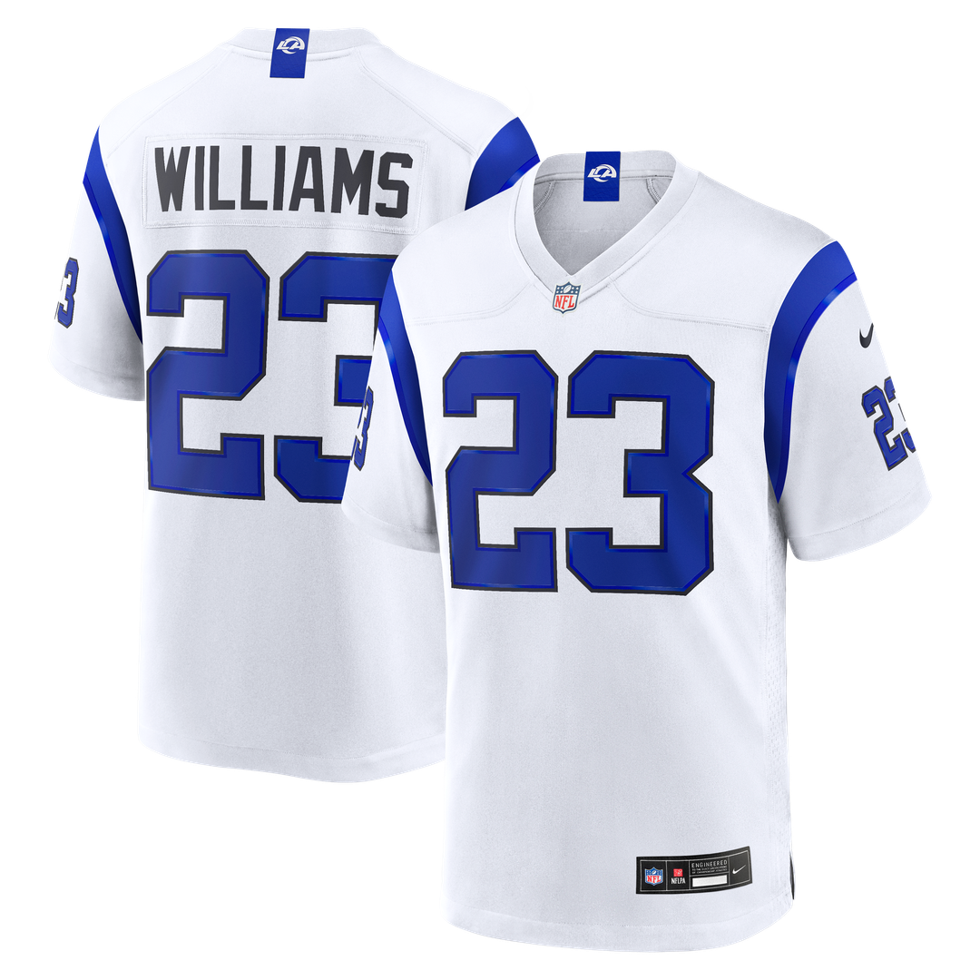 Kyren Williams Los Angeles Rams Fearsome White Game Jersey