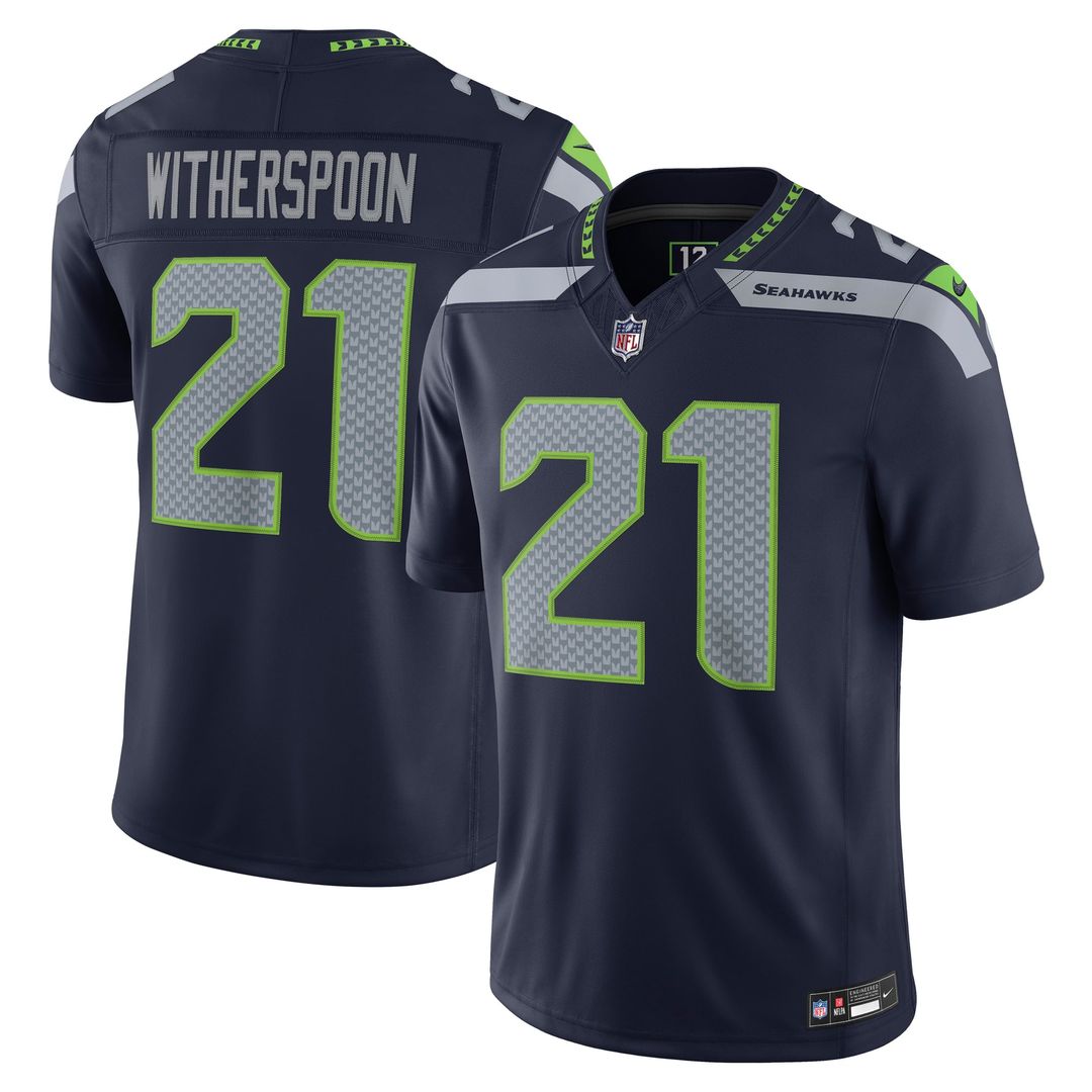 Devon Witherspoon Seattle Seahawks Team Vapor F.U.S.E. Stitched Limited Jersey - College Navy
