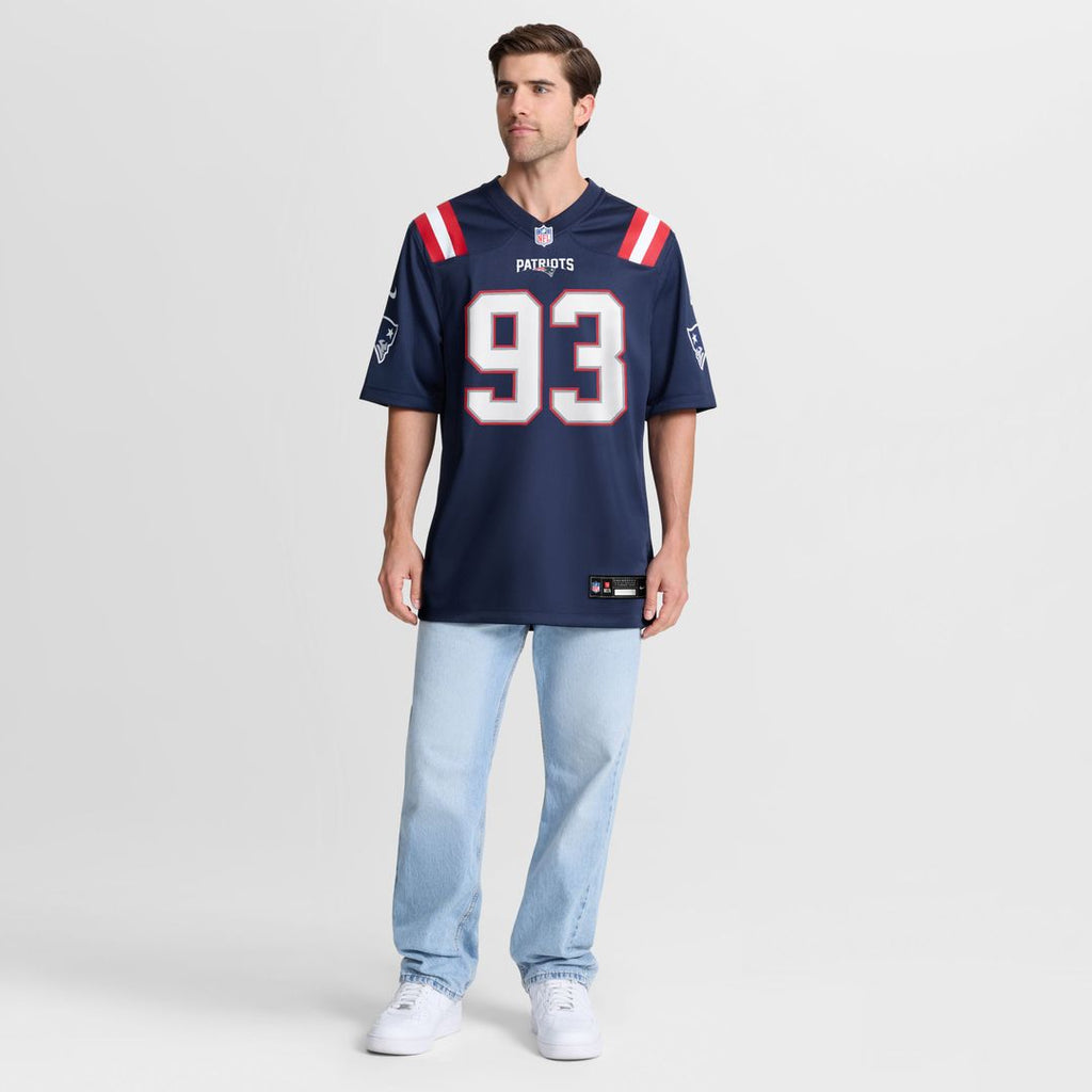 Leonard Taylor New England Patriots Team Game Jersey - Navy