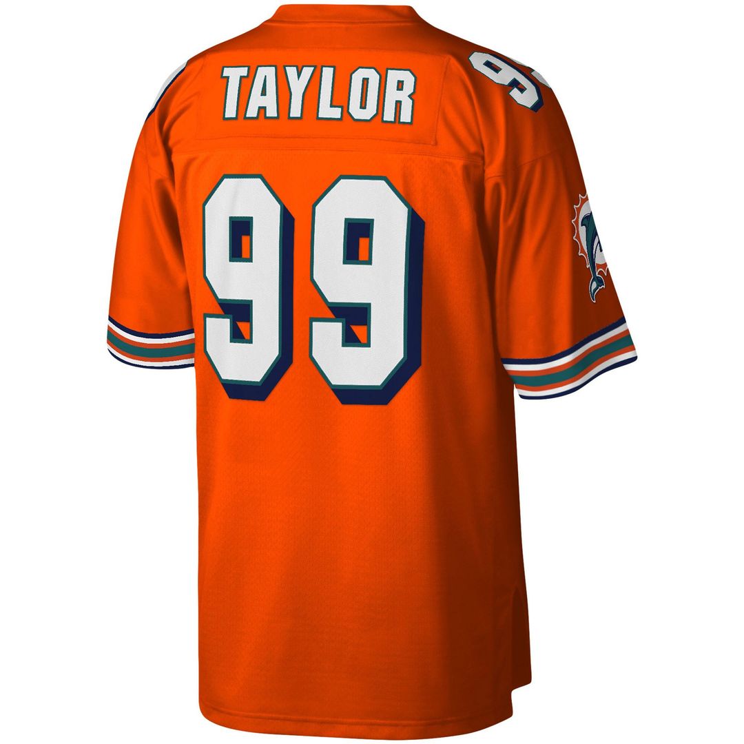 Jason Taylor Miami Dolphins Big & Tall 2004 Retired Player Replica Jersey - Orange