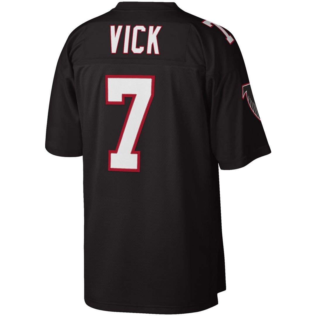 Michael Vick Atlanta Falcons Big & Tall 2002 Retired Player Replica Jersey - Black