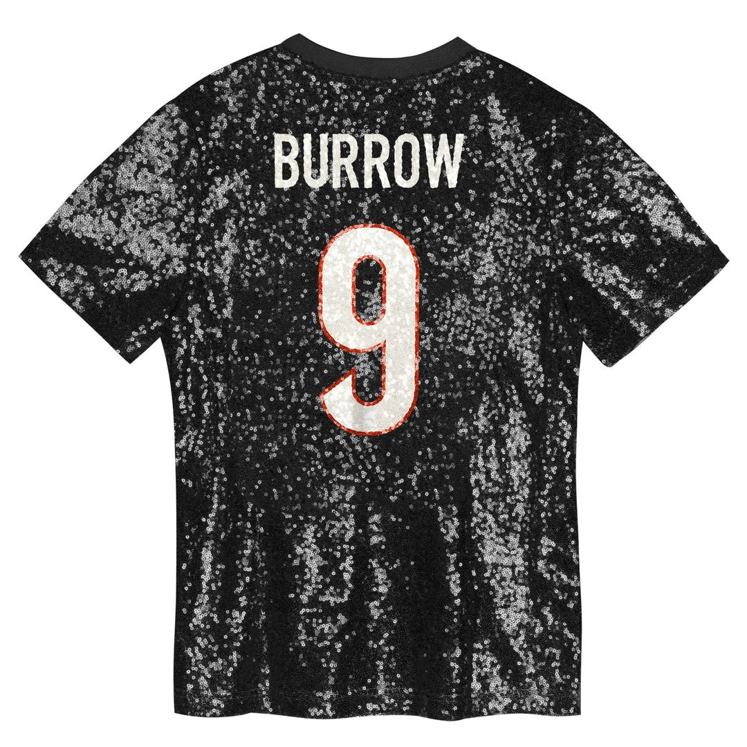Joe Burrow Cincinnati Bengals Women's Player Name & Number V - Neck Fashion Jersey - Black