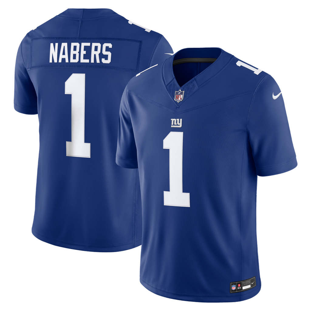 Malik Nabers New York Giants Team Vapor F.U.S.E. Stitched Limited Jersey - Royal