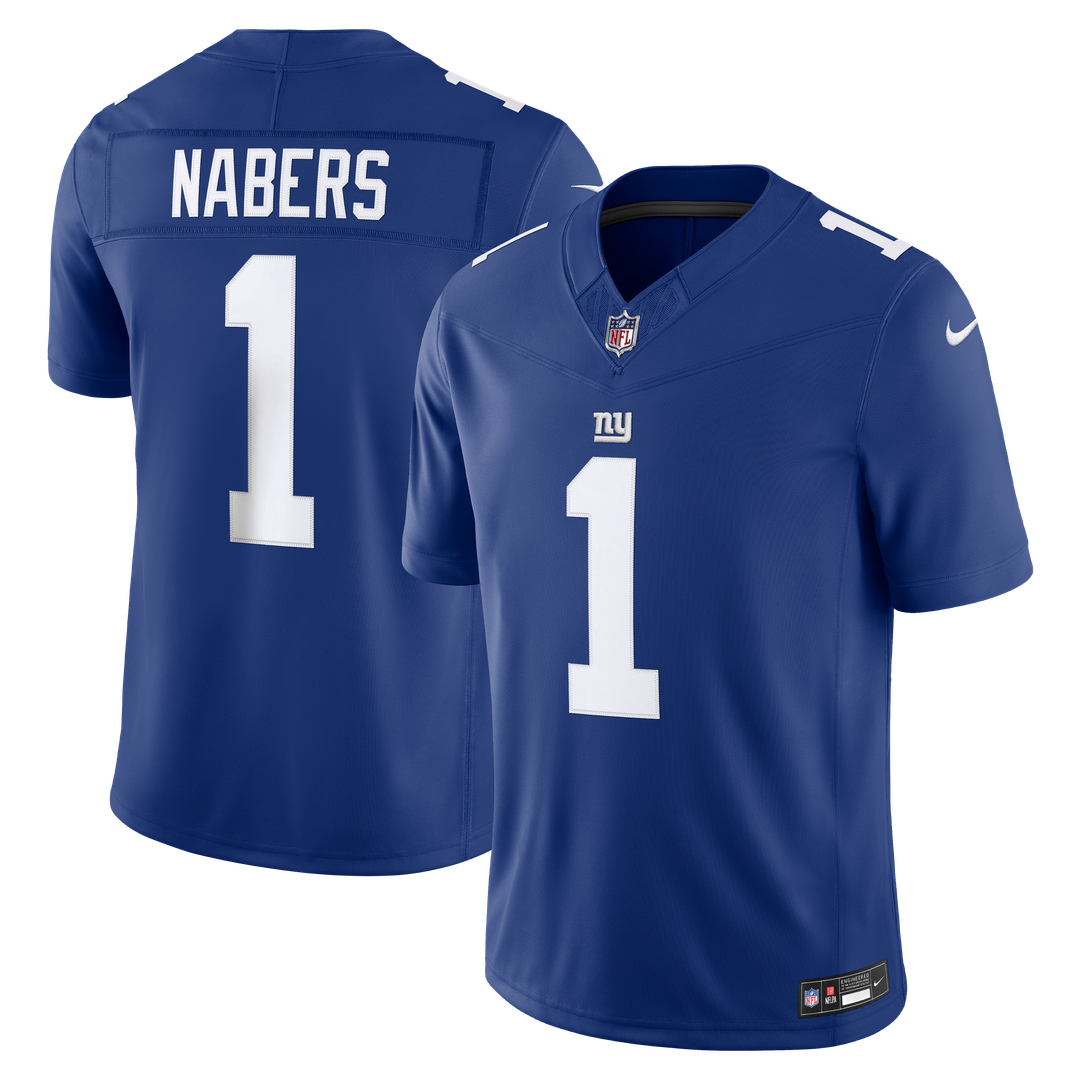 Malik Nabers New York Giants Team Vapor F.U.S.E. Stitched Limited Jersey - Royal