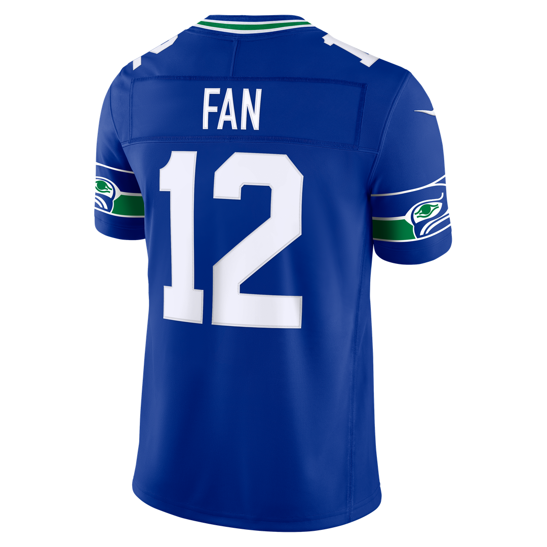 12s Seattle Seahawks Alternate Vapor F.U.S.E. Stitched Limited Jersey - Royal