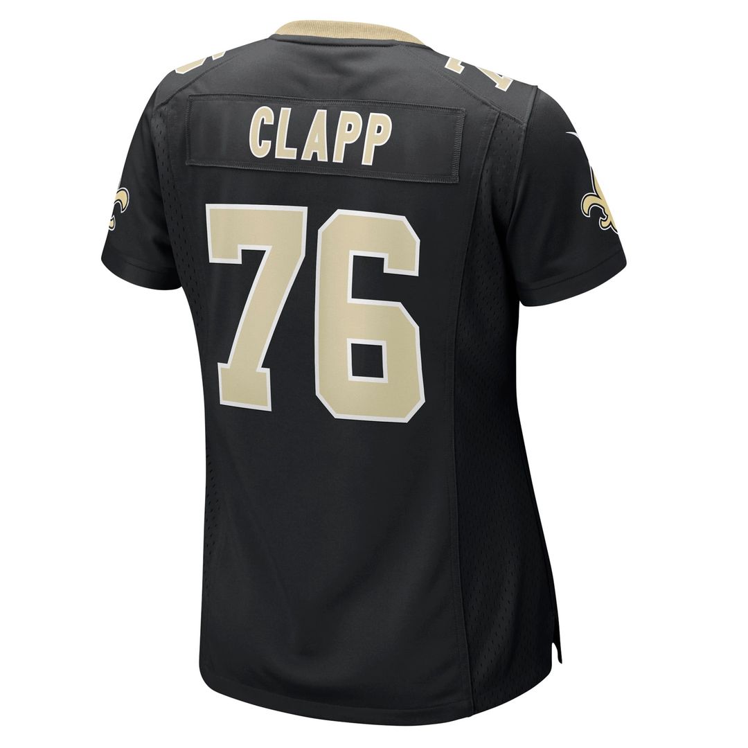 Will Clapp New Orleans Saints Women's Team Game Jersey - Black