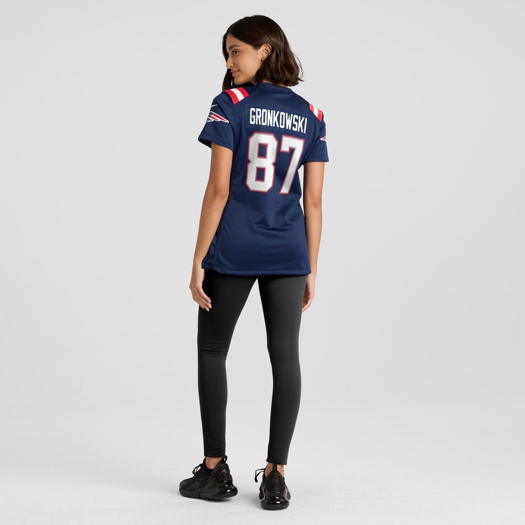 Rob Gronkowski New England Patriots Women's Team Retired Player Game Jersey - Navy